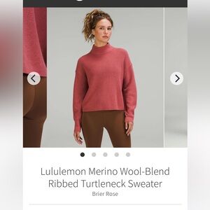 VEUC Lululemon Merino-Wool Turtleneck sweater